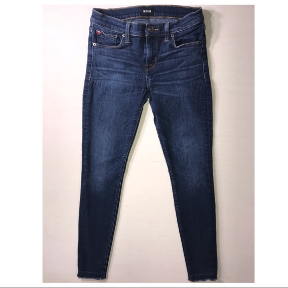Sold-Hudson Super Skinny Raw Hem Ankle Length Jean - Picture 4 of 7